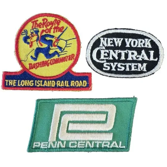 Vintage NY Railroad Patches Lot of 3 New York Central LIRR Penn Central - Picture 1 of 7